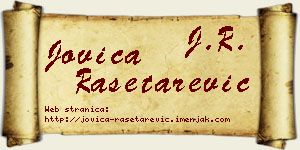 Jovica Rašetarević vizit kartica